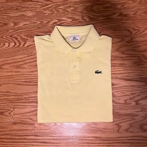 Yellow Lacoste polo size - 7